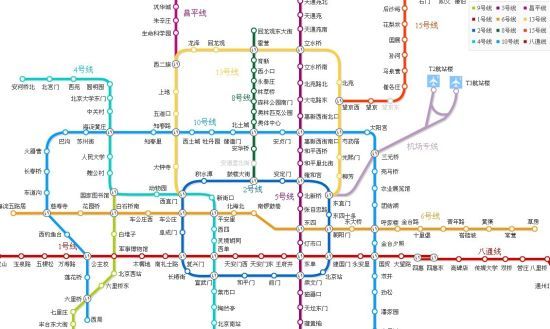 “最新版北京地铁线路图”